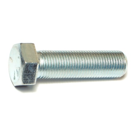 Midwest Fastener Grade 5, 9/16"-18 Hex Head Cap Screw, Zinc Plated Steel, 2 in L, 4 PK 63165